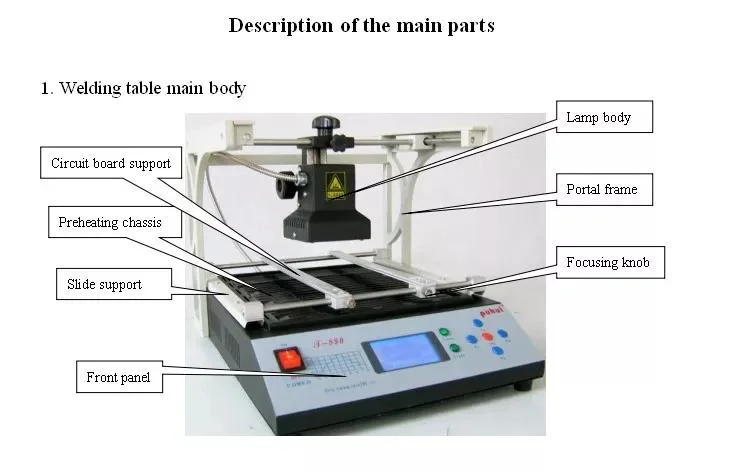BGA Rework Station, BGA Reballing Kit, Welding Machine (T-890)