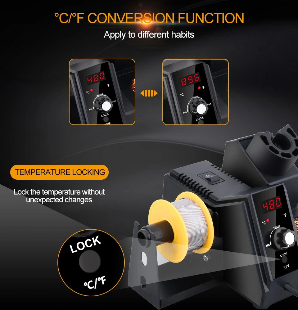 Gvda New Soldering Station 3s Rapid Heating Soldering Iron Kit Welding Rework Station for BGA SMD PCB IC Repair Tools